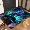 Fierce Wolf (1) Personalized Name Office Carpet Stylish Decor for Living Room Bedroom Kitchen