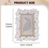 Decorative Resin Photo Frame , Vintage Holder for Classic European Ornament, Floral