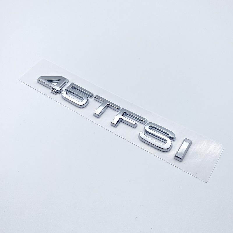 Chrome Glossy Black ABS Letters Numbers 30TFSI 35TFSI 40TFSI 45TFSI 50TFSI Emblem for Audi A3 Car Rear Trunk Logo Sticker