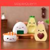 Affascinanti Artigianato in Resina Cartone Animato Avocado Sushi Figure Adorabili Miniatura Ornamenti