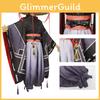 Original Genshin Impact Black Main Cosplay Costume Set Polyester Fabric Game Theme Characters)