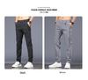 Men's Casual Plaid Elastic Trousers - Korean Style
