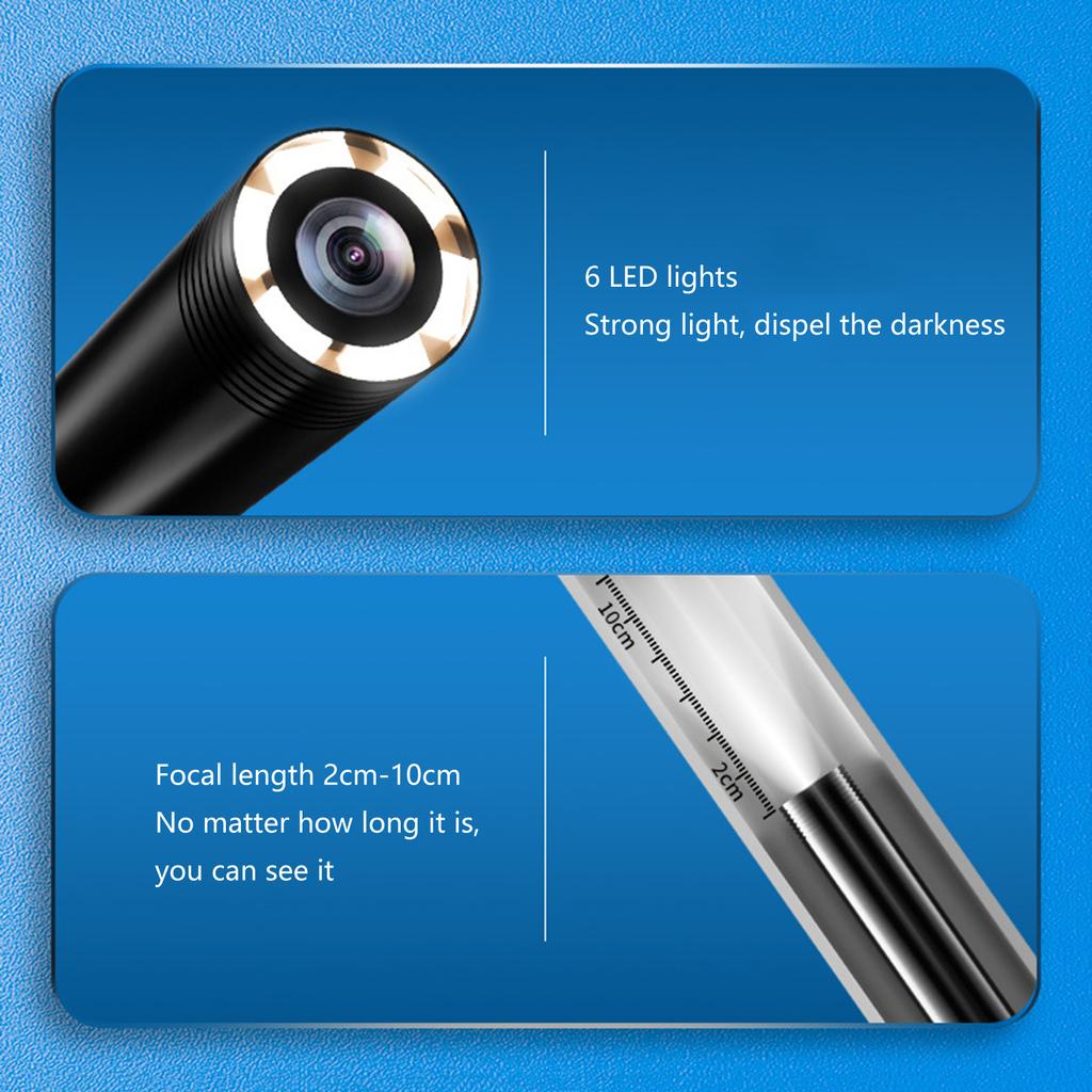 Endoscope Camera with Light, Borescope with Adjustable LED Light,Endoscope Camera,Waterproof Inspection Camera
