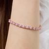 [leshop] 14K Rosa Icing Tennisarmband (Guldpläterad)_LJ5230BRB