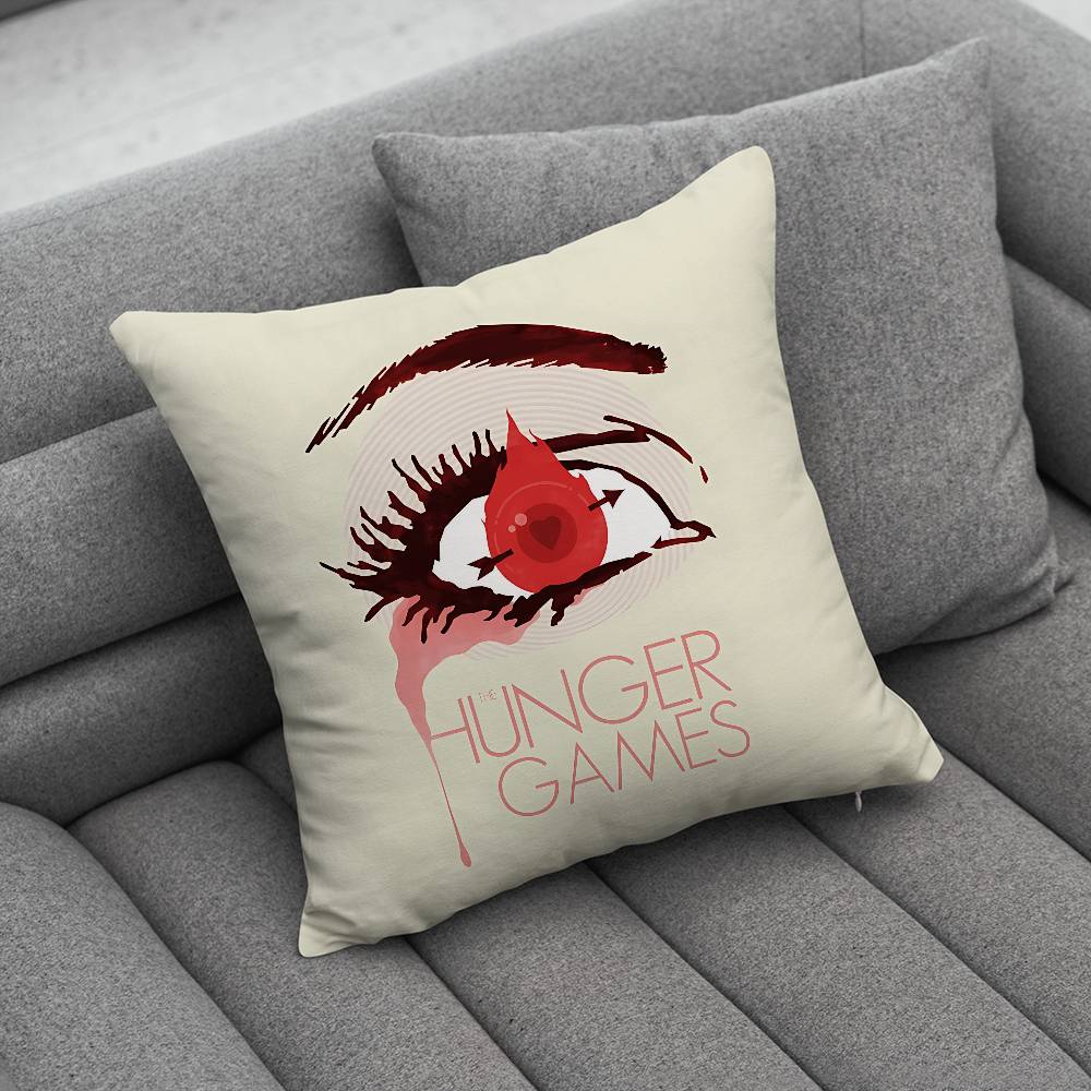 The HHunger GGames Print Pattern Sofa Cushion Cover Pillowcase Home Party Car Bedding