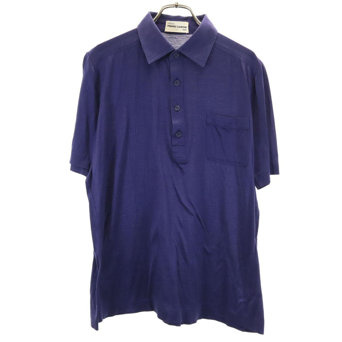 

Pierre Cardin 90s Old Short sleeve Polo shirt L Navy Men s Used