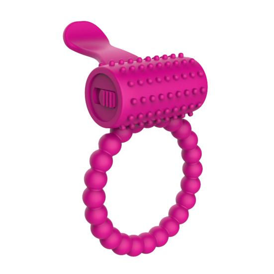 Zabawny pierścień zabezpieczający Relaksujący, elastyczny, miękki w dotyku wibrujący pierścień powiększający penisa Hotel