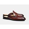 Men'S Pointed Movement Rear Empty Versatile Casual Sandals Leather Shoes Slippers