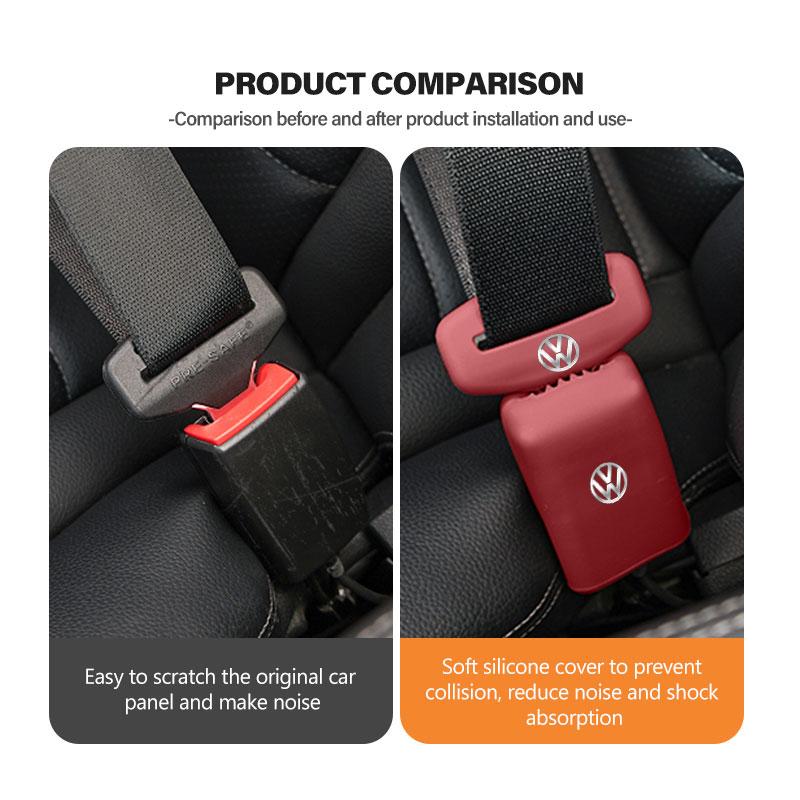 wer5For Volkswagen VW Car Seat Belt Collision Avoidance Sleeve Safety Lock Buckle Cover Scirocco Jetta Beetle Golf 4 5 6 Passat Polo