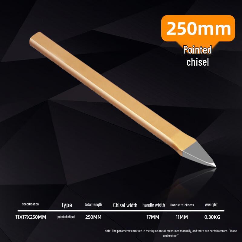 Junlun 10-inch Pointed Alloy Steel Chisel Set
