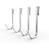 KINCMAX Stainless Steel Heavy Duty S Hooks for Bathroom Showers Organizer Hanging - Bathroom Shower Organizer Adhesive Replacement - Rust Proof