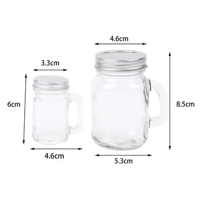 35ml/120ml Mini Mason Jar for Jam Honey Portable Leakproof Coffee Milk Juice Bottle With Lid Home Party Vodka Spirits Shot Glass