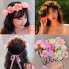 Fashion Women Wedding Floral Headband Diameter 18cm Multistyles Party Bride Garland Princess Wreath Girls Headdress