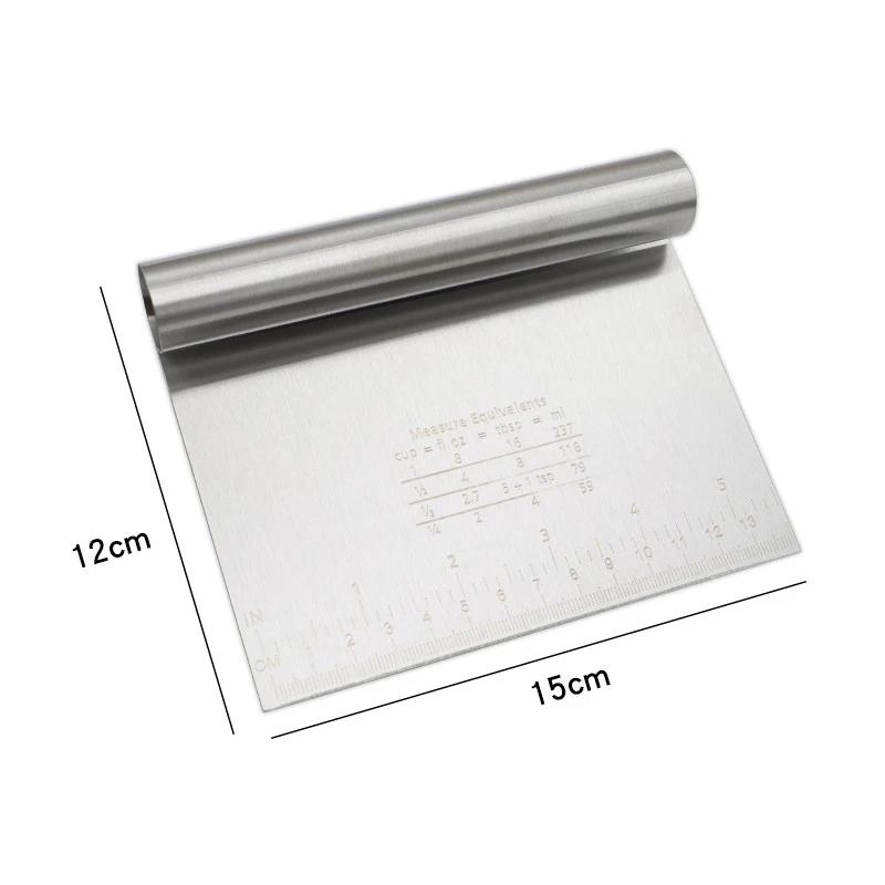 

6 /8 Stainless Steel Cakes Scraper DIY Dough Pastry Spatulas Buttercream Edge Smoother Cake Decorating Tools Baking Accessorie