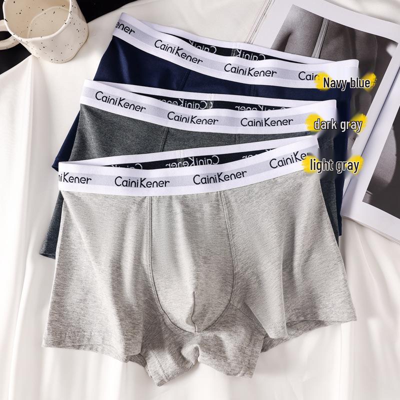 Men's Trendy Antibacterial Cotton Boxer Briefs - Breathable, Sweat-Absorbent, Comfortable Mid-Rise Underwear