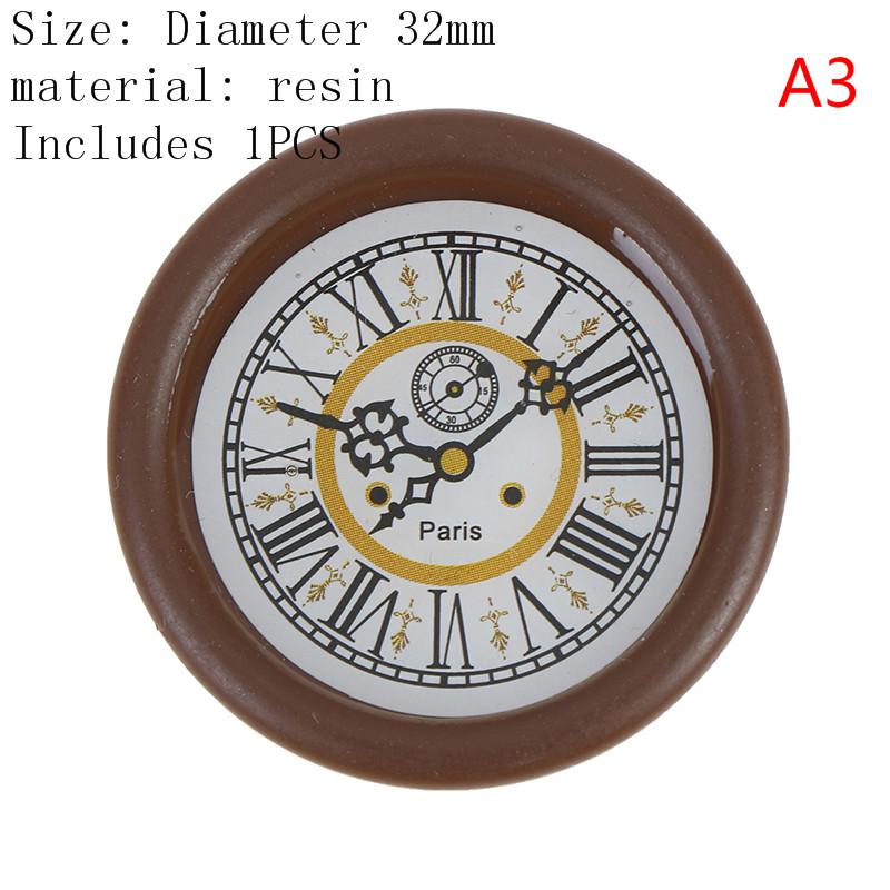 1:12 Scale Resin Dollhouse Miniature Wall Clock Play Doll House Miniaturas Home Decor Accessories Toy Pretend Play Furniture Toy