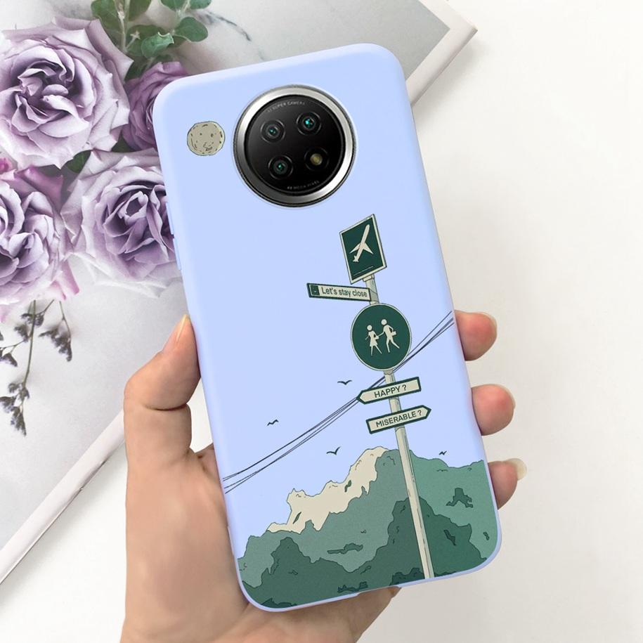 For Xiaomi Redmi Note 9T Note 9 5G Case Fashion Flower Shockproof Silicone Soft Matte Phone Cover For Xiomi Redmi Note 9T Fundas