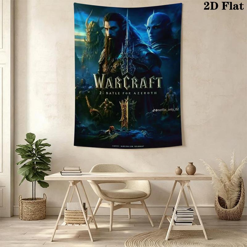 World Warcraft Official Magazine Tapestry Background Cloth Wallmounted Wall Covering Decoration Atmospheric Background Cloth Soft