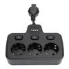 Power Socket with Independent   Multi Outlets Adapter 3 Way 2 Prong AC Grounding Outlet Extender