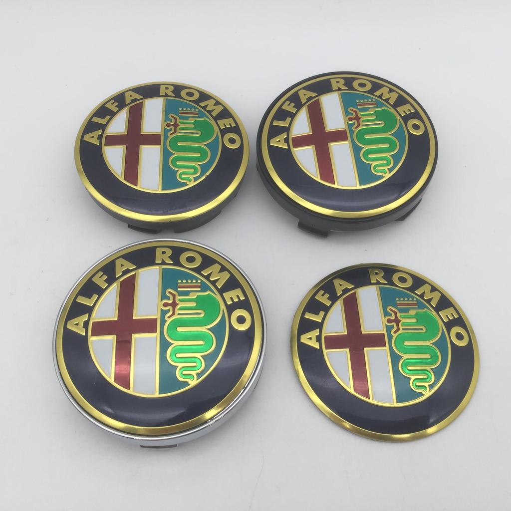4 Stück 56mm 60mm 68mm Für Alfa Romeo 147 156 159 Auto Radnaben Abdeckung Emblem Abzeichen Abdeckungen Aufkleber Decals Styling Zubehör
