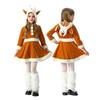 2026 Weihnachten Kinderkostüm Elch Kleid Weihnachts-Kinderkleidung Mädchen Baby Weihnachtsmann Lange Ärmel