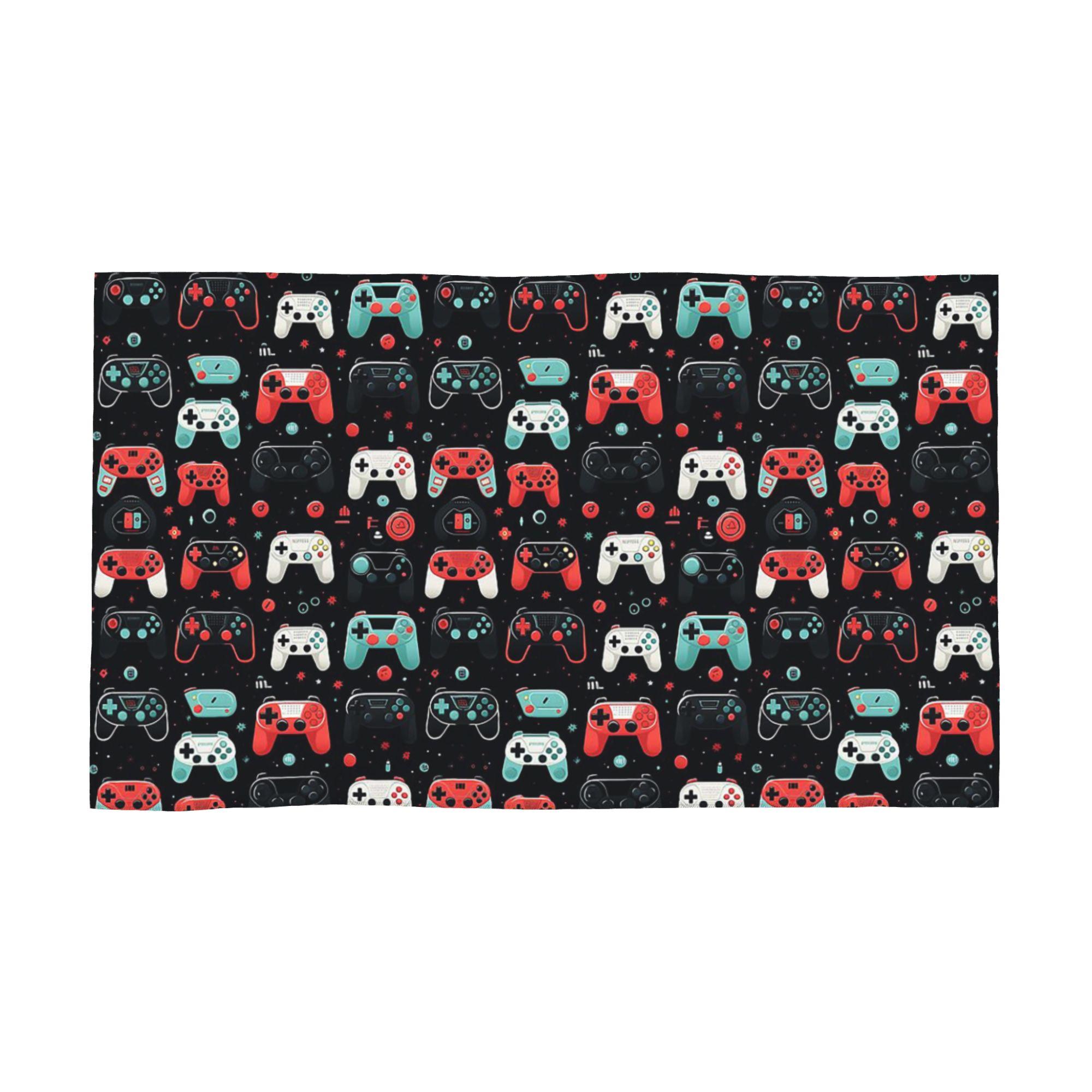 

Gaming Pattern - Game Controllers Soft Face Towel Quick Dry Pool Bath Cotton Towels Absorbent W30*H60(CM)