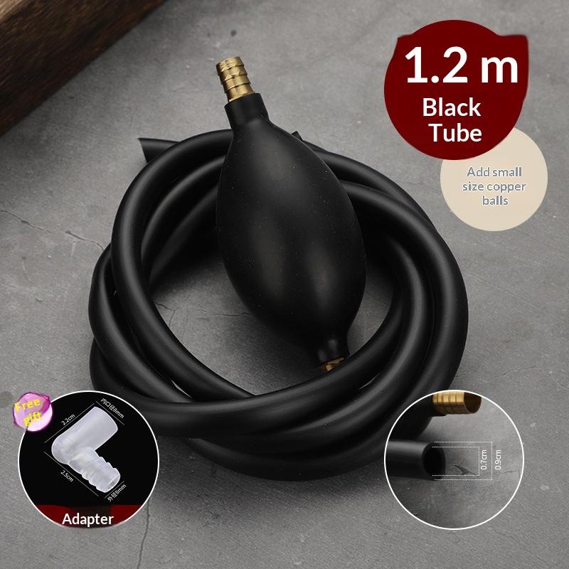 Universal Car Fuel Transfer Pump Hand Siphon Pvc Hose For Gas Oil Durable Manual Suction Liquid Extractor Auto Accessory