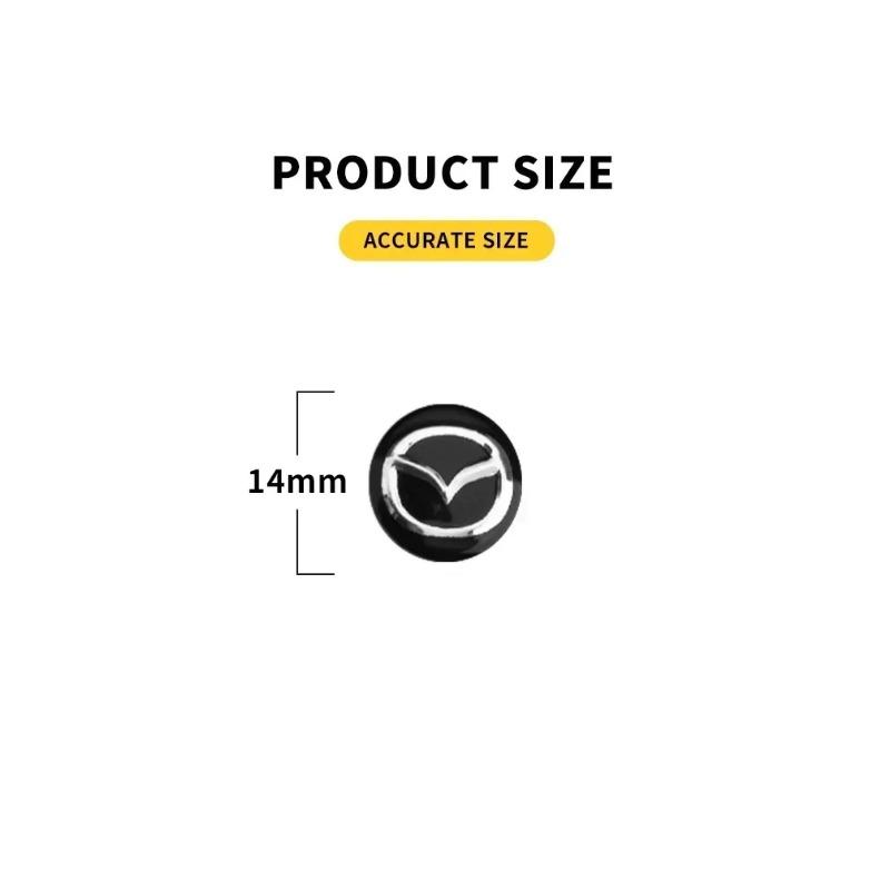 Autosleutel Logo Sticker Embleem Badge Aluminium DIY Voor Mazda 3 Alexa CX30 CX-4 CX5 CX-5 CX8 CX-8 CX-30 CX9 CX-9 Auto-accessoires