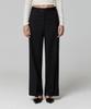 LADY VOLUME Silky Waist Slacks_Black