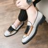 Britischer Stil Farbabstimmung Brock Herrenschuhe Friseurschuhe Herren Bohnenleder