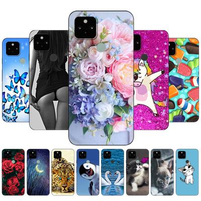 Para Funda Google Pixel 5 Cubierta Trasera de Teléfono Para Funda Google Pixel 5A 5G En Funda Google Pixel 5 XL 5G 4G Funda Pixel5 a 5XL funda tpu negra