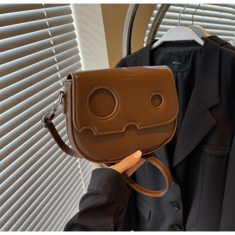 New Soft Leather Women's Bag Fashionable Versatile Shoulder Crossbody Small Square Bag High-end Underarm Bag