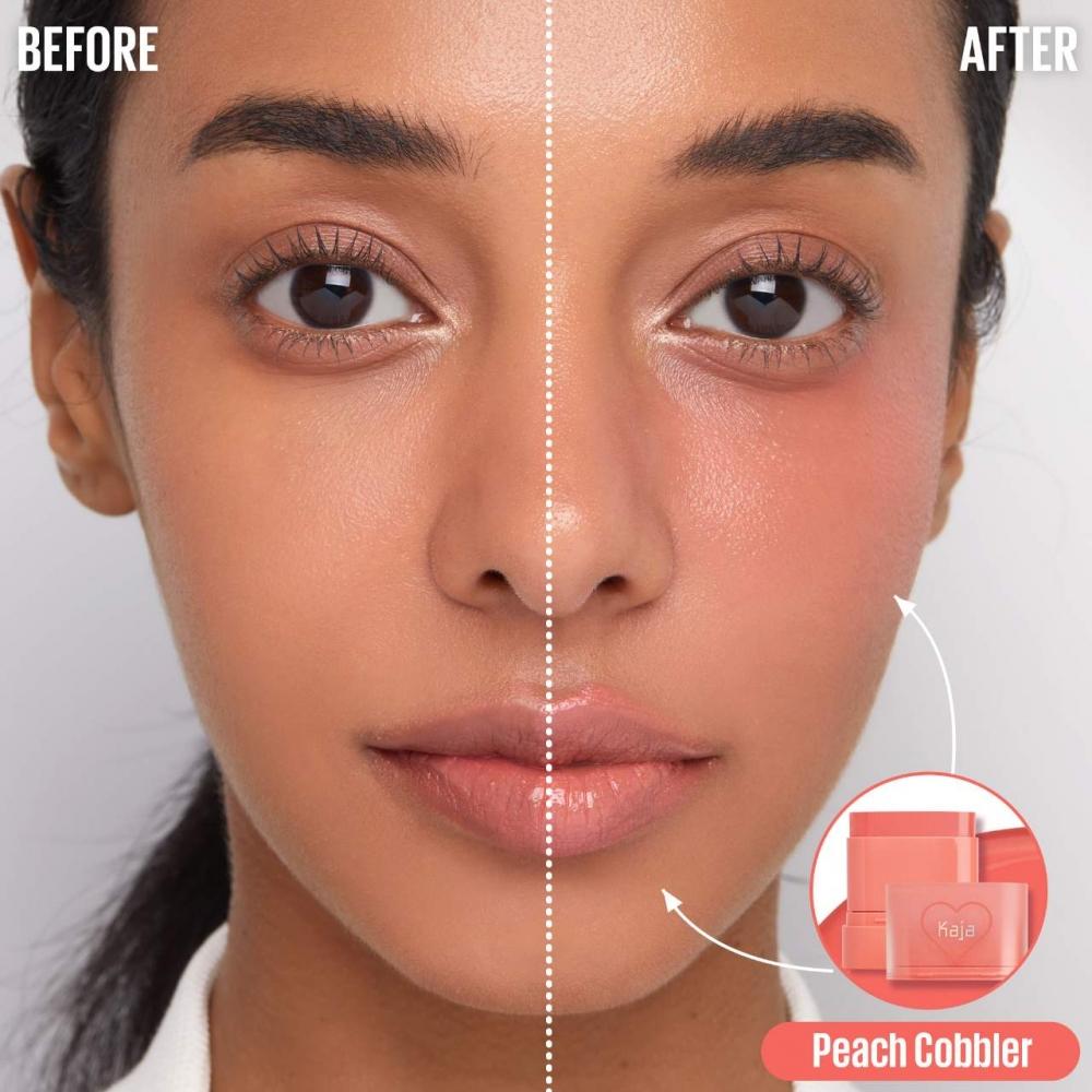 Kaja Dewy Bar Rouge   Lippenbalsam 0,35 Unzen   Füllgrößensequenz 1 Pfirsichkuchen Weiches Korallenpfirsich