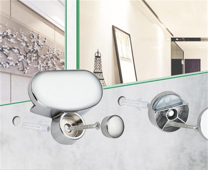 Specchio da Bagno Vetro Accessori Fissi Piastra Pubblicitaria Morsetto Vetro Clip Fissa