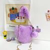 2025 new bag fashion heart bag women's chain messenger bag plush love shoulder fluff Valentine's Day gift