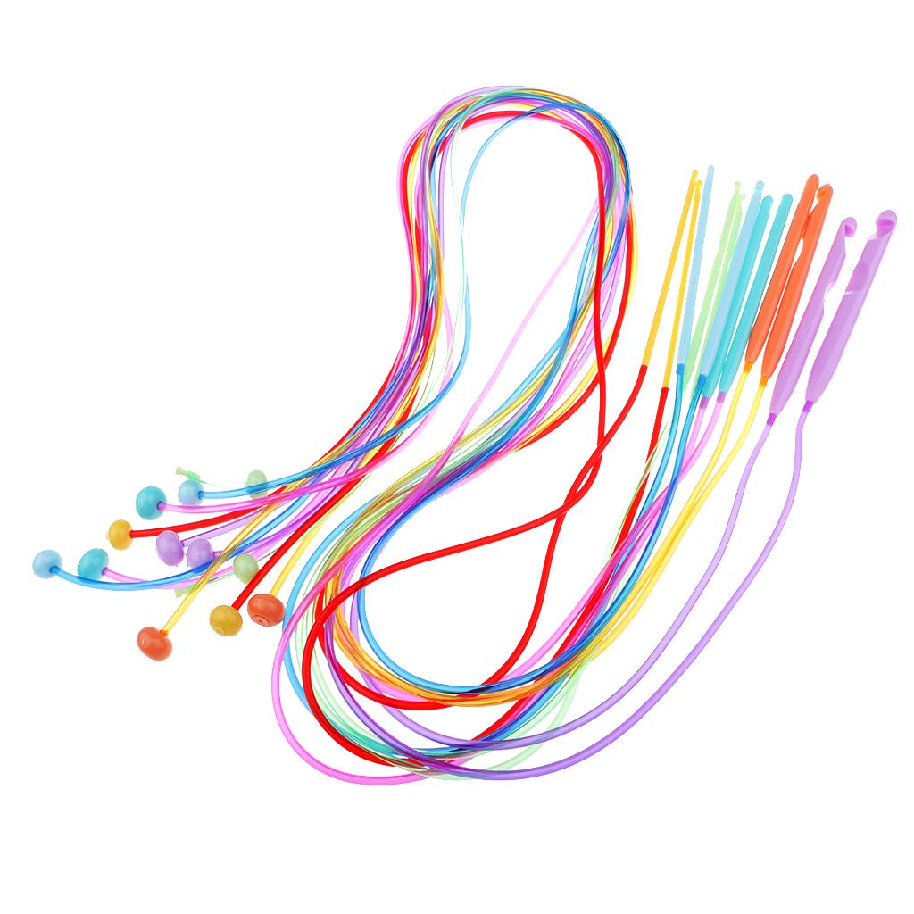 12 Pieces/Set 47 Inch Plastic Afghan Tunisian Needles Carpet Crochet Hooks Set 3.5-12mm