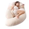 U-Shaped Pregnancy Pillow: Side Sleeping, Lumbar and Leg Support for Pregnant Women