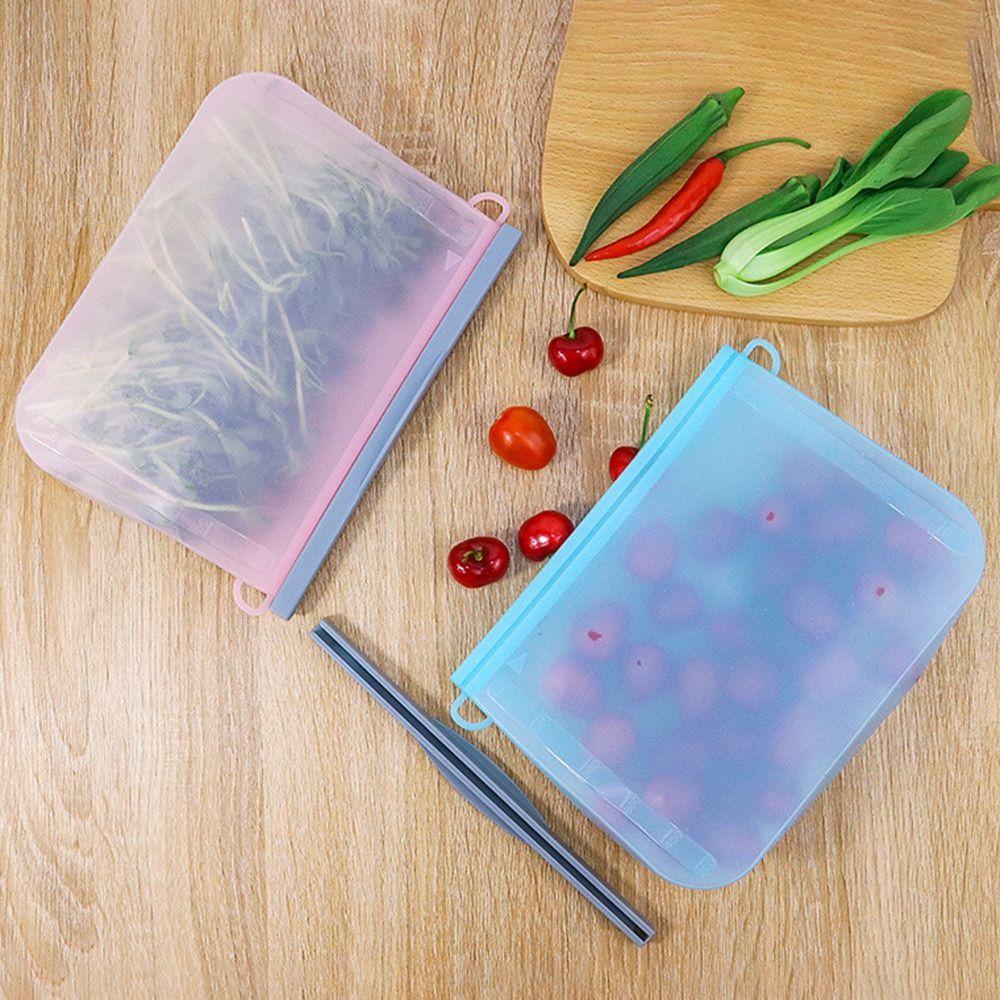 500/1000/1500ml Food Storage Container Microwave Dishwasher Safe Kitchen Fresh Bag  Cereal