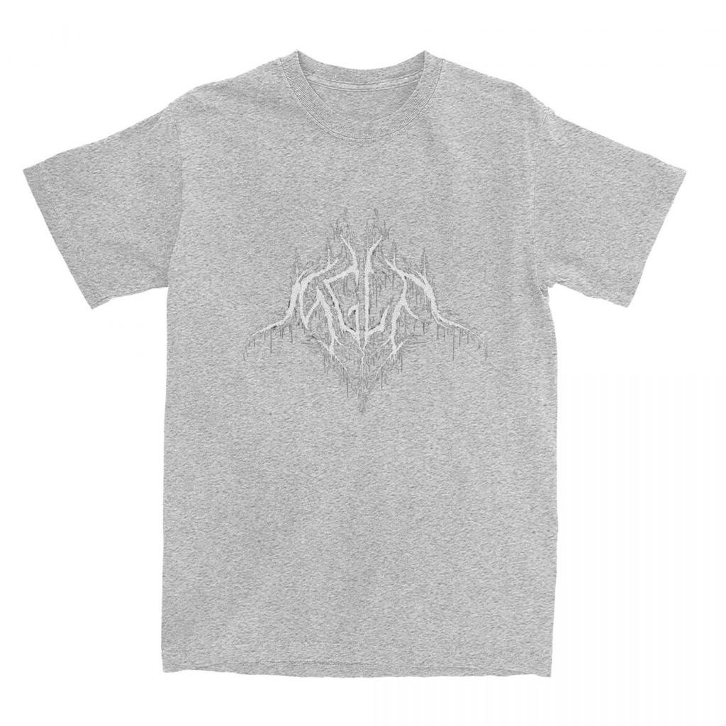 Man T-Shirt Mgla Black Metal Music Logo T Shirts Leisure Beach Tees Vintage Custom Logo 100% Cotton Tops Gift