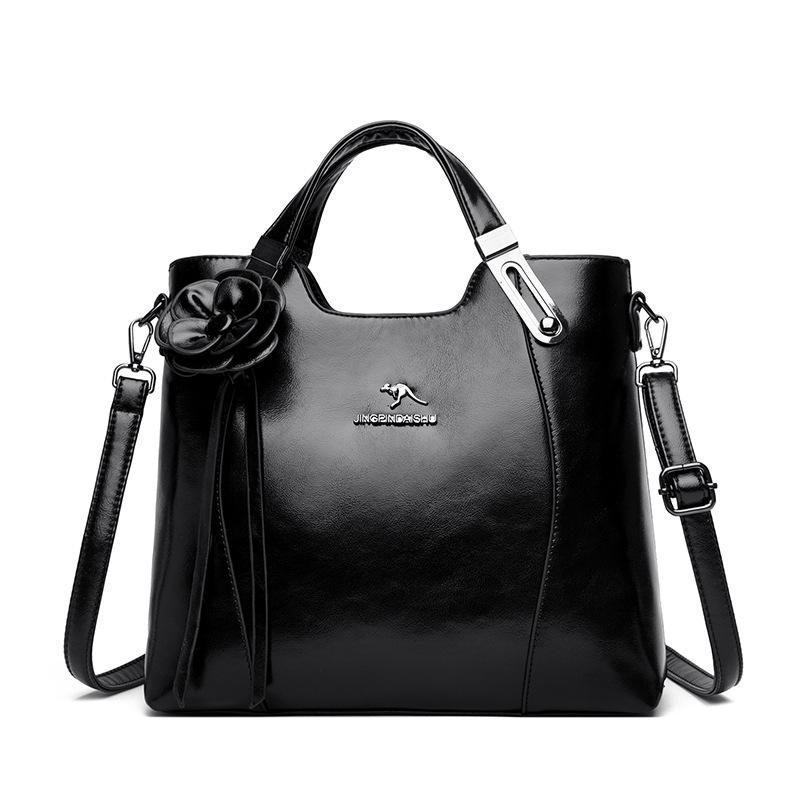 

2025 New Atmospheric Versatile Fashionable Soft Leather Large Capacity Single Shoulder Diagonal Cross Handbag
