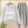 Spring Autumn  New York BrookLyn Letter Print 2pcs Hoodie+Pants Tracksuits 3-13 Years Boys Girls Streetwears Children Clothes