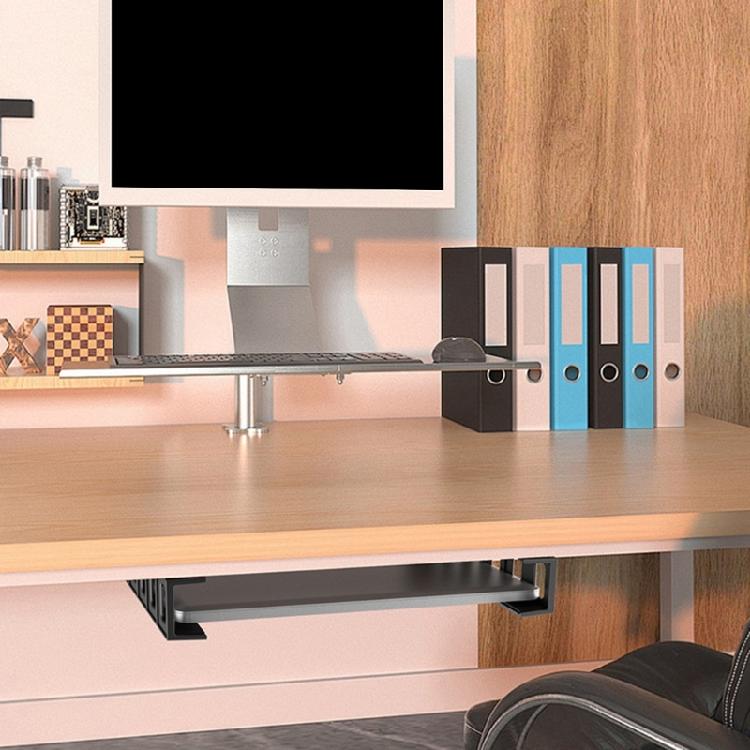 Vertical Laptop Storage Stand With AntiScratch Pad Secure Under Desk Mounting For Office And Home Use Space Efficient