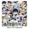 Chibi Jujutsu Kaisen Cartoon Cute Stickers (50 Pieces) - Gojo Satoru Character DIY Peripheral Decals for Journals, Tumblers