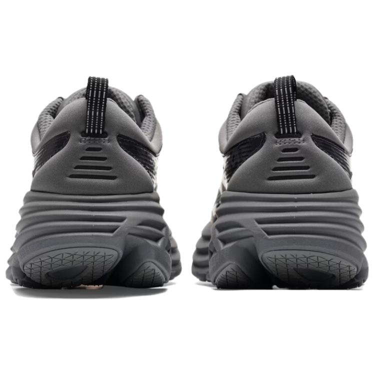 HOKA One One Bondi 8 Fabric Support Running Shoes Unisex Gray 1178715-GVLM