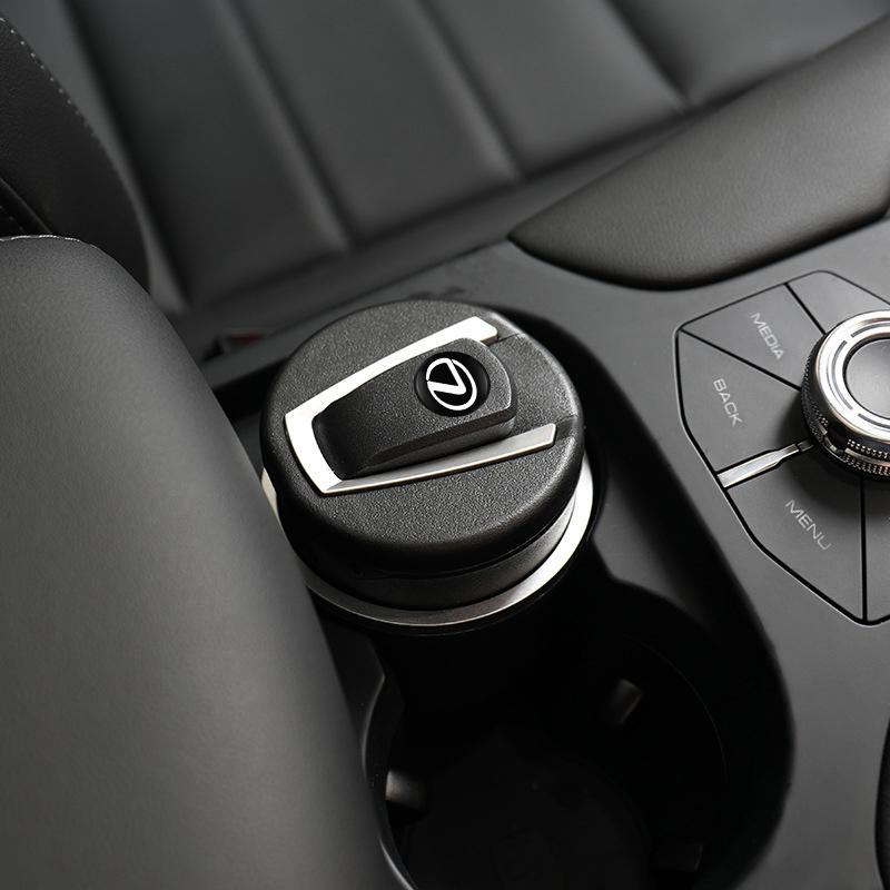 For Lexus F SPORT ES RX NX LS UX LM LX GX LC RZ IS CT GS RC HS SC TX LBX Car Interior Ashtray LED Light Ash Cup Accessories AFP1
