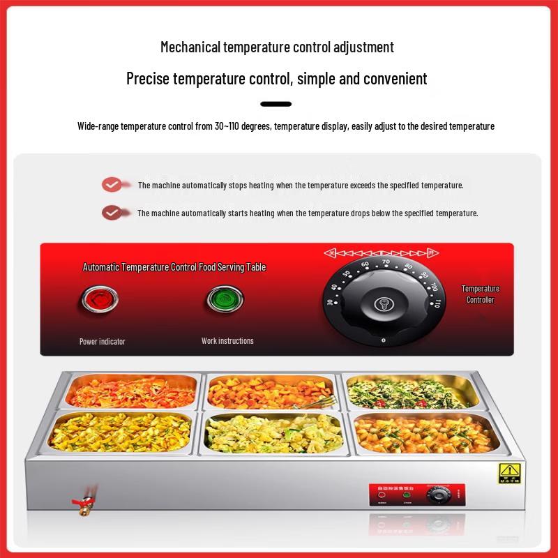 Yunduo Commercial Stainless Steel Electric Food Warming Station