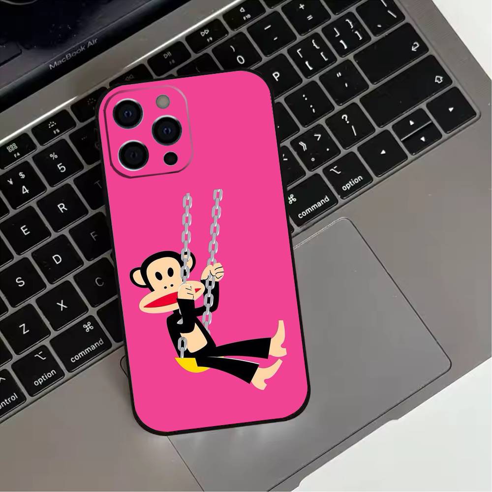 P-Paul F-Frank   Phone Case For iPhone 17,16,15,14,13,12,11 Plus,Pro Max,Soft Silicone Black Cover