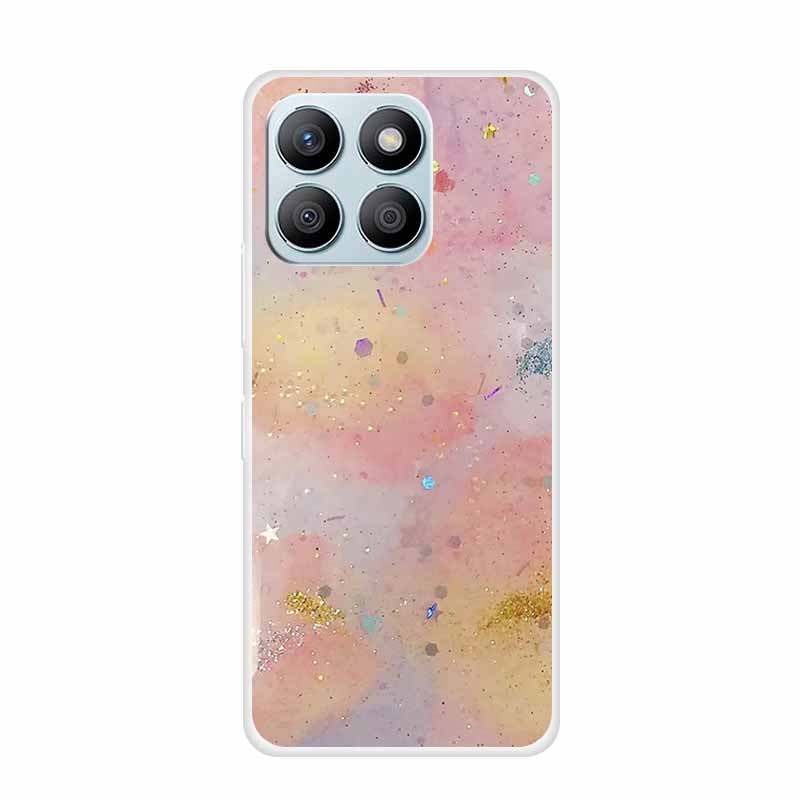 For Honor X8C X8B Phone Case For Huawei Honor X 8 C B X8 8C 8B Soft Silicone TPU Transparent Funda Clear Marble Patterns Cover