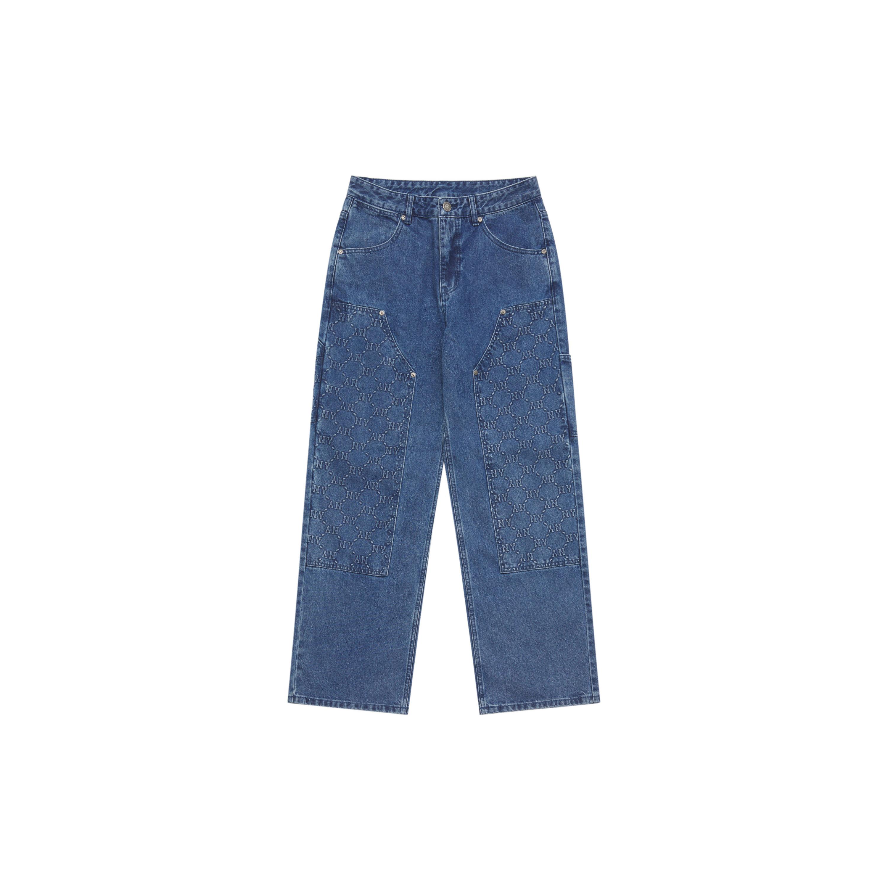 MLB MONOGRAM SS25 Jeans Men s Standard Denim 3LDPM0551-50INS XL
