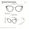 2 Pairs Y2K Retro Cat Eye Glasses Black & Green Gradient Full-Rim Cat-Eye Design for Women’s Fashion & Digital Screen Protection